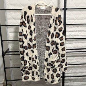 Cozy Leopard Print Cardigan